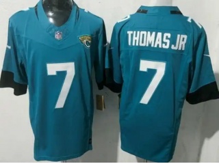 Jacksonville Jaguars #7 Brian Thomas Jr. Throwback Limited Jersey Teal