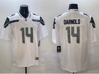 Seattle Seahawks #14 Sam Darnold Vapor Limited Jersey White