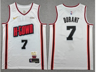 Houston Rockets #7 Kevin Durant 2024-25 City Jersey White