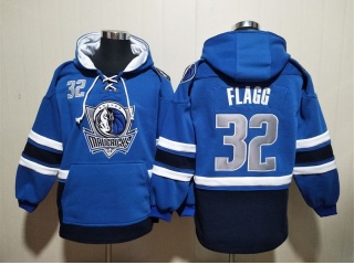 Dallas Mavericks #32 Cooper Flagg with Pockets Hoodie Blue