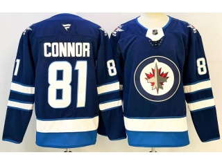 Fanatics Winnipeg Jets #81 Kyle Connor Jersey Blue