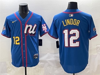 New York Mets #12 Francisco Lindor 2025 MLB All-Star Players Limited Jersey Blue