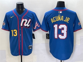 Atlanta Braves #13 Ronald Acuna Jr. 2025 MLB All-Star Players Limited Jersey Blue
