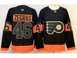 Fanatics Philadelphia Flyers #46 Trevor Zegras Jersey Black