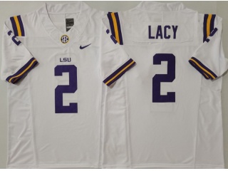 LSU Tigers #2 Kyren Lacy F.U.S.E Limited Jersey White