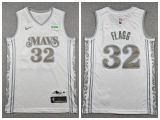 Dallas Mavericks #32 Cooper Flagg 2024-25 City Jersey White
