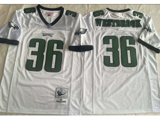 Philadelphia Eagles #36 Brian Westbrook  Throwback Jersey White
