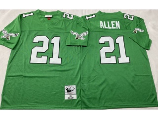 Philadelphia Eagles #21 Eric Allen Throwback Jersey Kelly Green