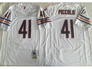 Chicago Bears #41 Brian Piccolo Throwback Jersey White