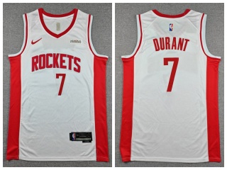 Houston Rockets #7 Kevin Durant Jersey White