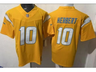 Los Angeles Chargers #10 Justin Herbert Alternate F.U.S.E Limited Jersey Gold