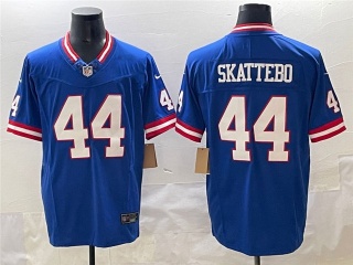 New York Giants #44 Cam Skattebo Throwback Limited Jersey Blue
