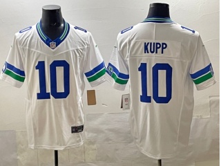 Seattle Seahawks #10 Cooper Kupp Throwback Limited Jersey White