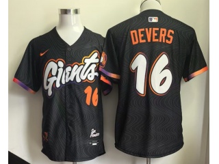 San Francisco Giants #16 Rafael Devers 2025 City Connect Limited Jersey Black