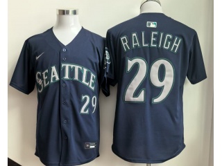 Seattle Mariners #29 Cal Raleigh Limited Players Jersey Navy Blue