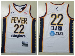 Indiana Fever #22 Caitlin Clark Jersey White