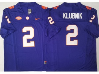 Clemson Tigers #2 Cade Klubnik F.U.S.E. Limited Jersey Purple