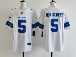 Detroit Lions #5 David Montgomery Vapor F.U.S.E Limited Jersey White