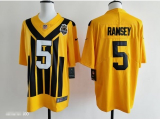 Pittsburgh Steelers #5 Jalen Ramsey 1933 Throwback Limited Jersey Yellow