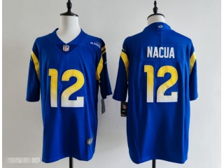 Los Angeles Rams #12 Puka Nacua Vapor Limited Jersey Blue