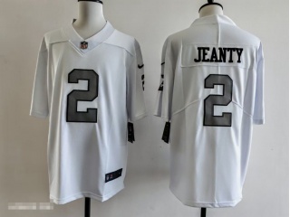 Las Vegas Raiders #2 Ashton Jeanty Color Rush Limited Jersey White