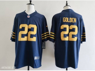 Green Bay Packers #22 Matthew Golden The 1923 Classic Vapor Limited Jersey Navy