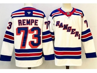 Fanatics New York Rangers #73 Matt Rempe Jersey Jersey White