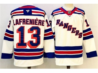 Fanatics New York Rangers #13 Alexis Lafreniere Jersey Jersey White