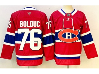 Fanatics Montreal Canadiens #76 Zack Bolduc Jersey Red