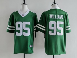New York Jets #95 Quinnen Williams Vapor Limited Jersey Legacy Green