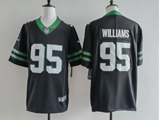 New York Jets #95 Quinnen Williams Vapor Limited Jersey Legacy Black