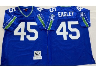 Seattle Seahawks #45 Kenny Easley Throwback Jersey Blue
