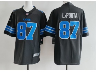 Detroit Lions #87 Sam LaPorta Vapor F.U.S.E. Limited Jersey Black