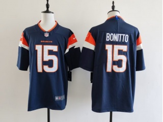 Denver Broncos #15 Nik Bonitto Vapor F.U.S.E. Limited Jersey Navy 