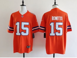 Denver Broncos #15 Nik Bonitto Vapor F.U.S.E. Limited Jersey Orange 2nd