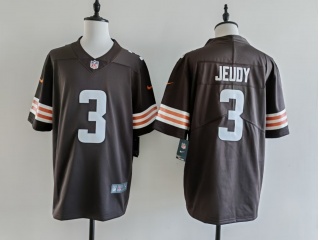 Cleveland Browns #3 Jerry Jeudy Vapor Limited Jersey Brown