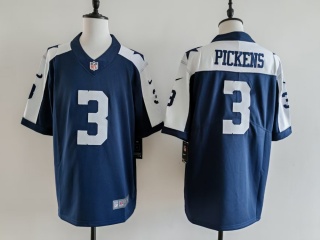 Dallas Cowboys #3 George Pickens Vapor Limited Jersey Blue Thanksgivings
