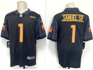 Washington Commanders #1 Deebo Samuel Sr Vapor Limited Jersey Black