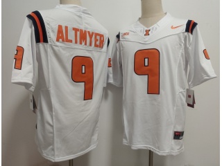 Illinois Fighting Illini #9 Luke Altmyer F.U.S.E Limited Jersey White