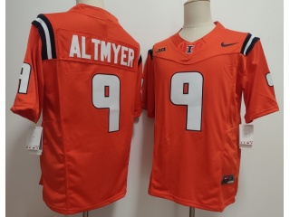 Illinois Fighting Illini #9 Luke Altmyer F.U.S.E Limited Jersey Orange