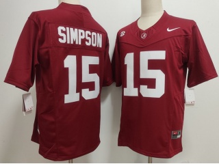 Alabama Crimson Tide #15 Ty Simpson F.U.S.E Limited Jersey Red