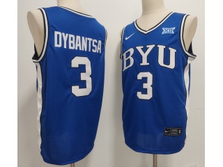 BYU Cougars #3 AJ Dybantsa Jersey Blue