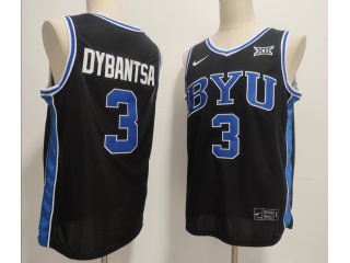 BYU Cougars #3 AJ Dybantsa Jersey Black