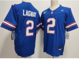 Florida Gators #2 DJ Lagway Vapor F.U.S.E Limited Jersey Blue