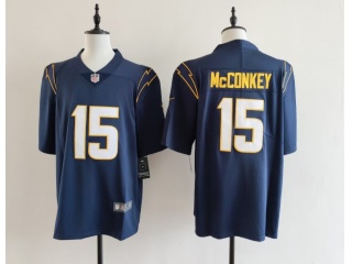 Los Angeles Chargers #15 Ladd McConkey Vapor Limited Jersey Navy Blue