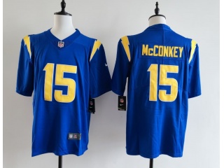Los Angeles Chargers #15 Ladd McConkey Color Rush Limited Jersey Blue