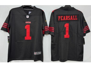 San Francisco 49ers #1 Ricky Pearsall Vapor Limited Jersey Black