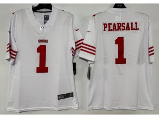 San Francisco 49ers #1 Ricky Pearsall Vapor Limited Jersey White