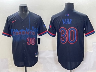 Toronto Blue Jays #30 Alejandro Kirk City Connect Limited Players Jersey Navy Blue