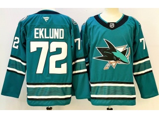 Fanatics San Jose Sharks #72 William Eklund Jersey Teal